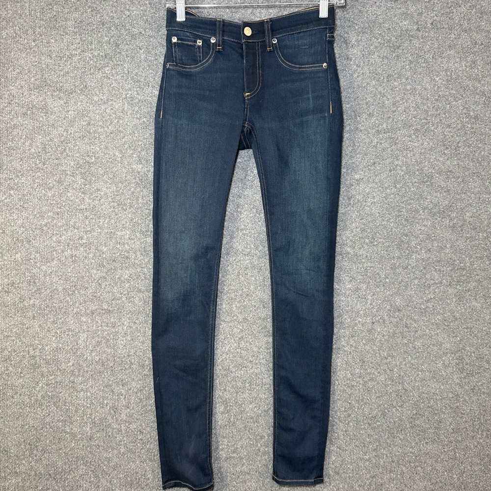 Rag and Bone Jeans Womens 25 Bedford Skinny Dark Wash Cotton Blend